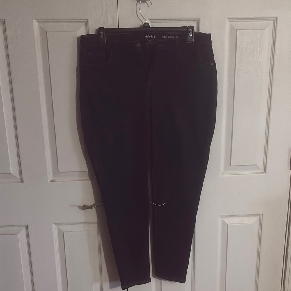 Style & Co. Black Skinny Jeans Modern Fit